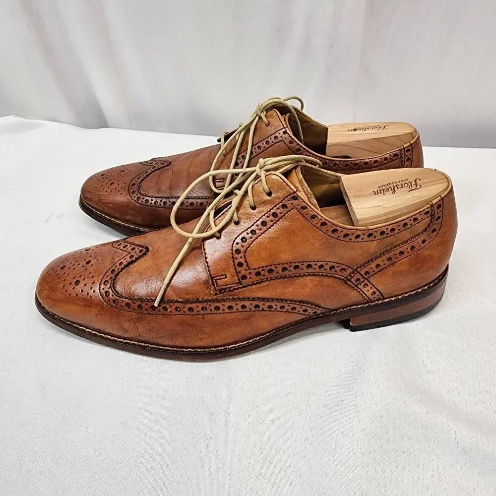 Cole Haan Morris Wingtip Oxford Men's Dress Shoe Size 10.5 M Brown Lace-up